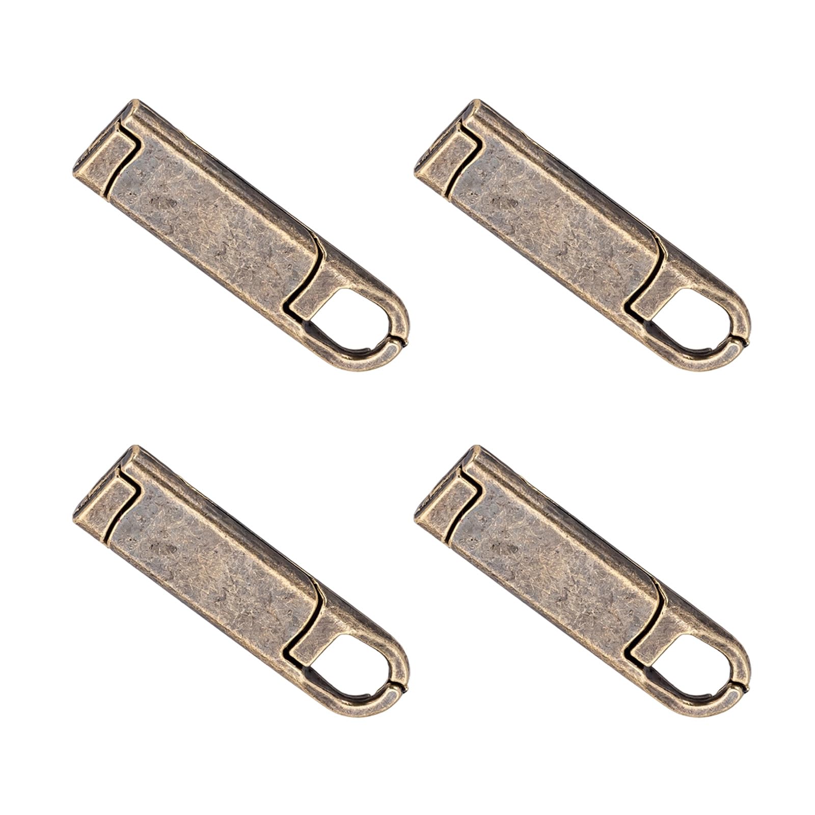 YWLUUOO 4Pcs Zippers Puller Slider Replacement Zippers Gripper Mend Fixer for Suitcases Luggage Boot Backpacks Purse Jeans Tents Puller for Clothing