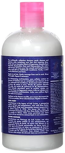 Miniatura 3 de SheaMoisture Champú sin silicona para cabello seco Extracto de caña de azúcar y champú sin parabenos Meadowfoam 13 oz