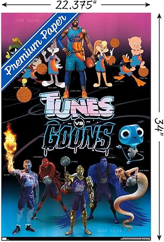 Miniatura 3 de Trends International Space Jam A New Legacy - Póster de pared de grupo, 22.375 x 34 pulgadas, versión premium sin marco