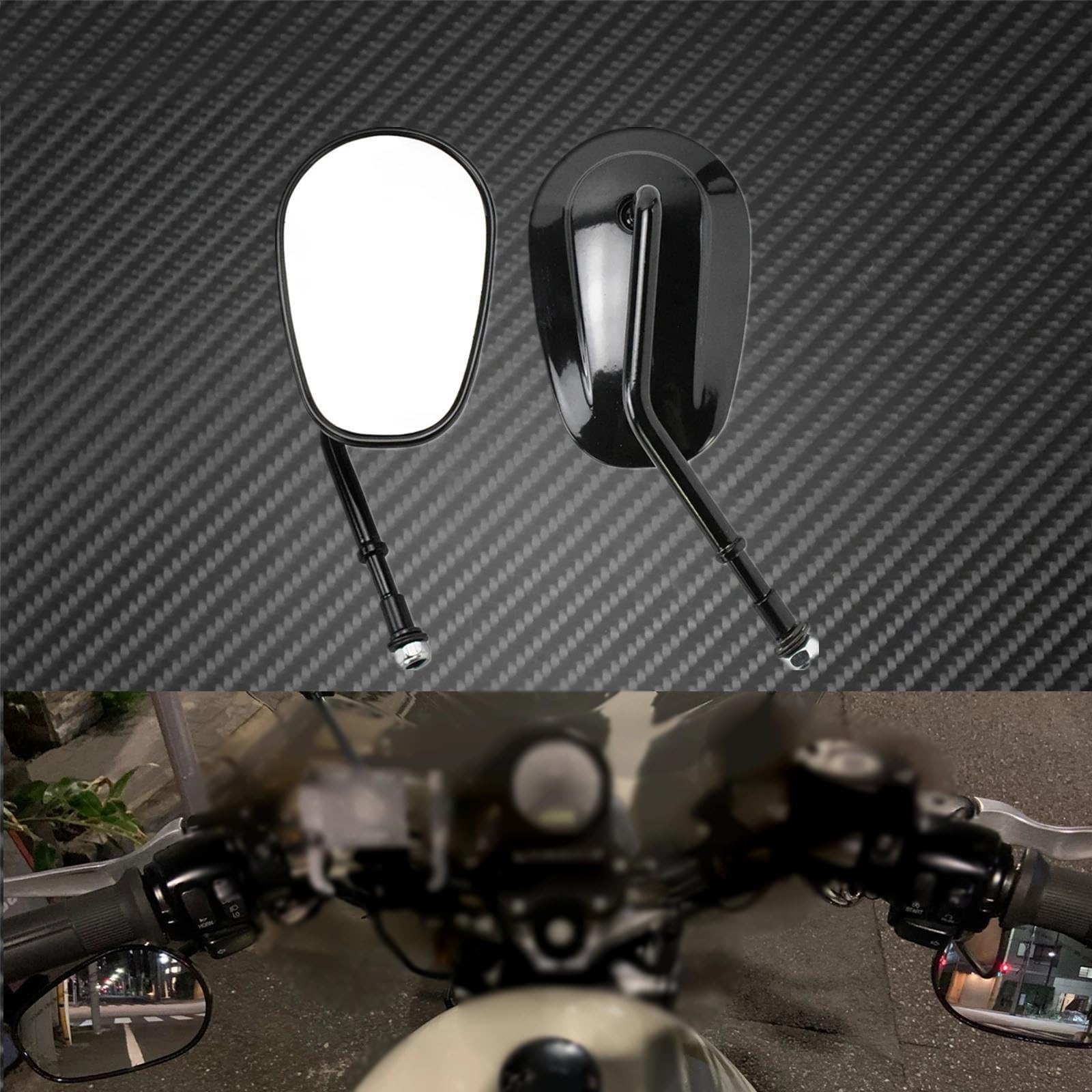 Specchietti laterali Accessori Specchietti Moto Ricambi Per Harley Per Fat Boy S FLSTFBS 2016 Retrovisori Modifica