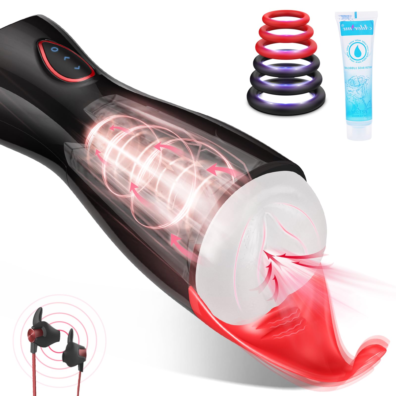 Male Masturbator Sex Toys for Men with Powerful Sucking Modes Mens Stroker Pocket Pussy Male Mastuabors Toys with 3D Textured Tight Vaginal Sex Machine Adult Toys for Men Blowjob Sex Toys4mens UK