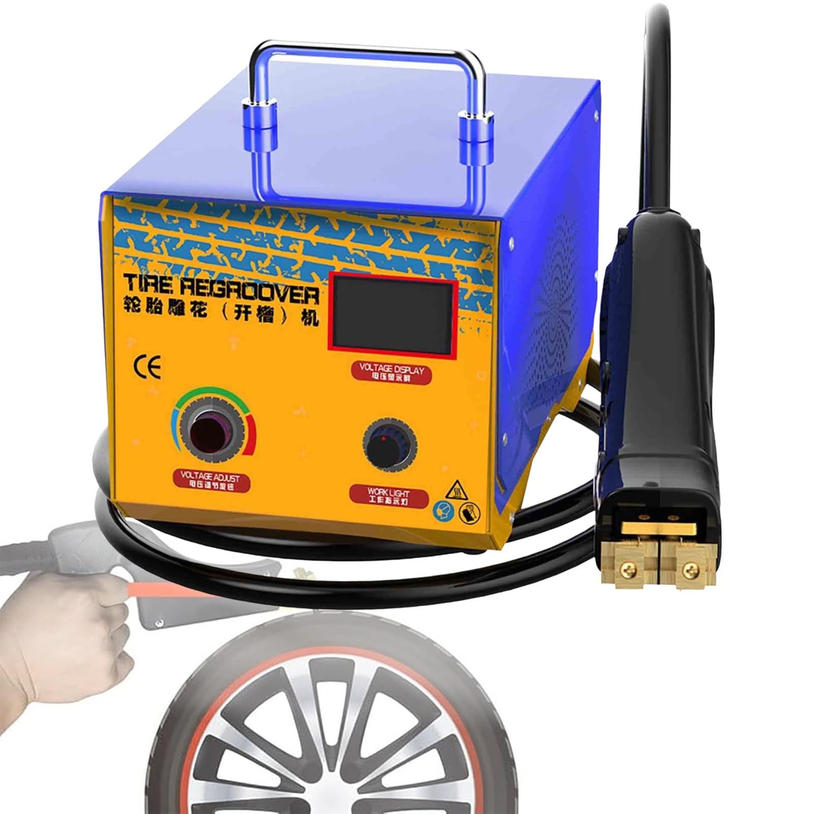 SBCGFY Rubber Tire Regeneration Cutting Machine Heavy-Duty Tire Repair Tool U-Shaped V-Shaped Engraving Professional Rubber Tire Grooving Machine