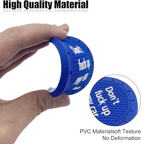 Miniatura 6 de 4 posavasos para automóvil, Don't Fuck Up My Car Please, portavasos antideslizante universal integrado decorativo divertido, accesorios interiores
