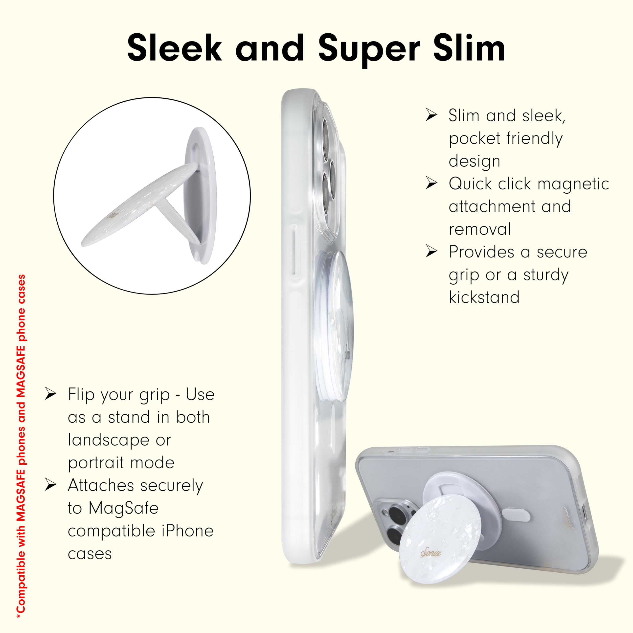 Apple - mika Amazon.com: Sonix Case + Phone MagLink Snap Grip (Pearl Tort