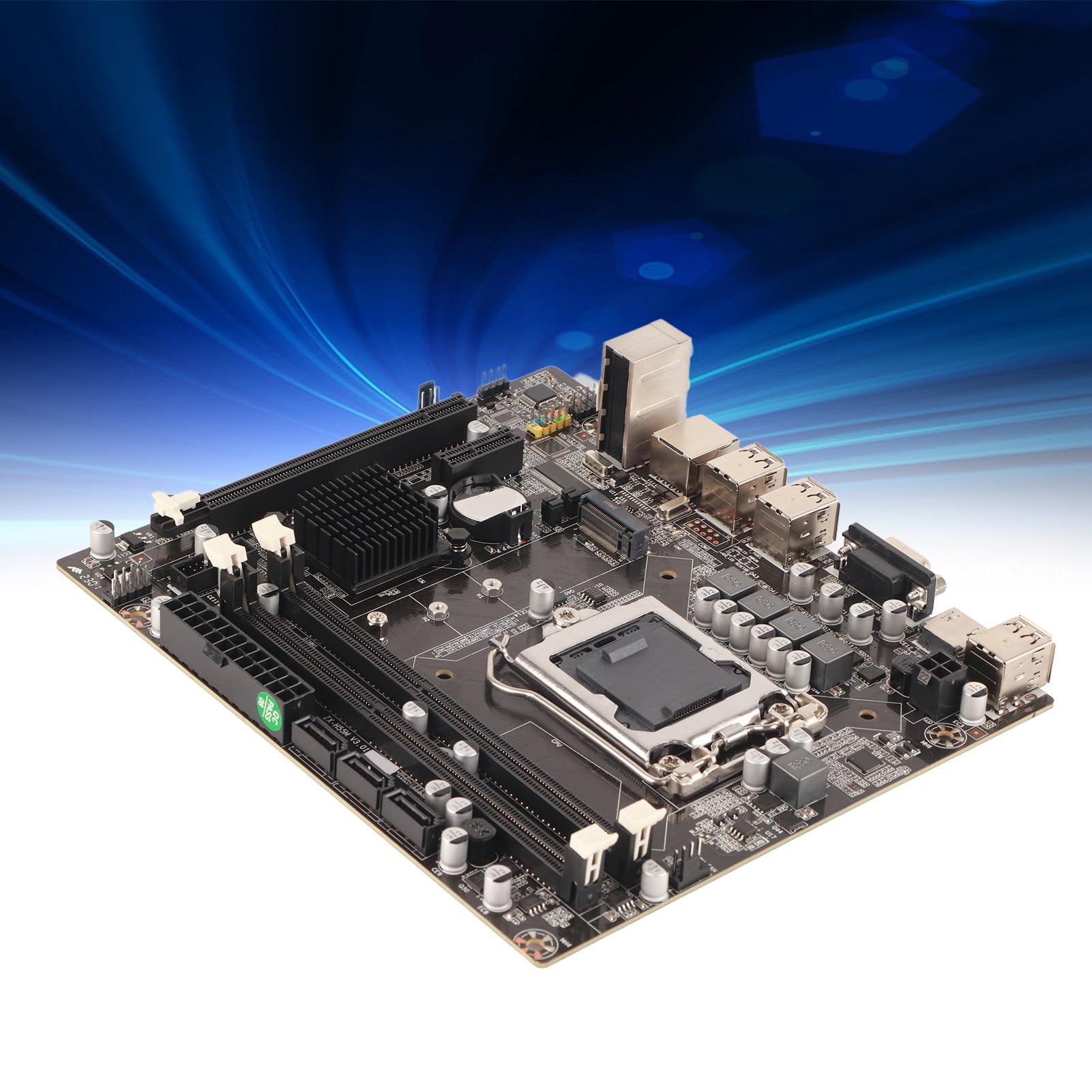 Dpofirs Scheda Madre per Computer B75M, Scheda Madre da Gioco ATX per