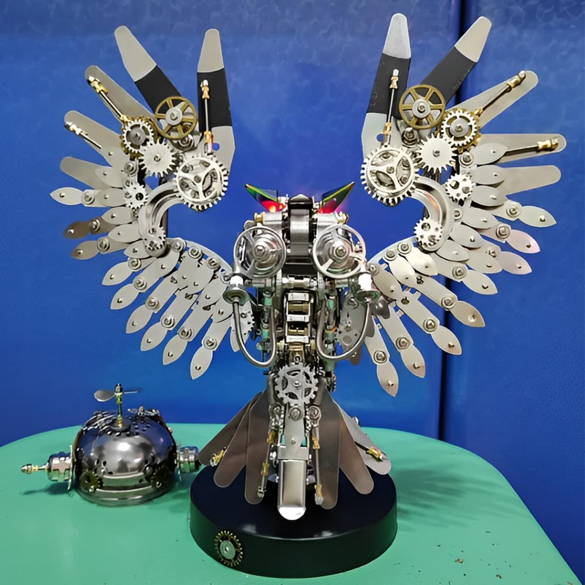 Rompecabezas 3D para Adultos, 1150 Piezas, Rompecabezas De Metal De Búho 3D, Modelo De Ensamblaje Mecánico De Metal Steampunk DIY, Cumpleaños.