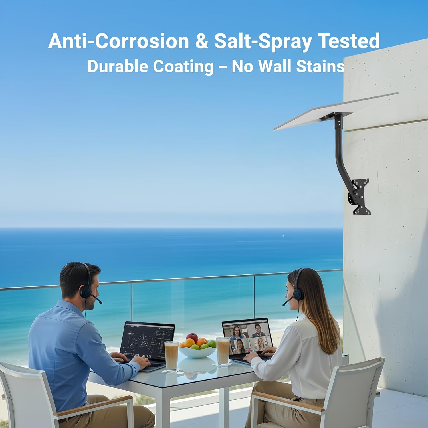 Starlink Gen 3 Mounting Kit for Roof, Pole & Wall Installations, Heavy Duty Adjustable Mounting Bracket with Accessories, Weatherproof Outdoor Satellite Dish Mount (Grey)