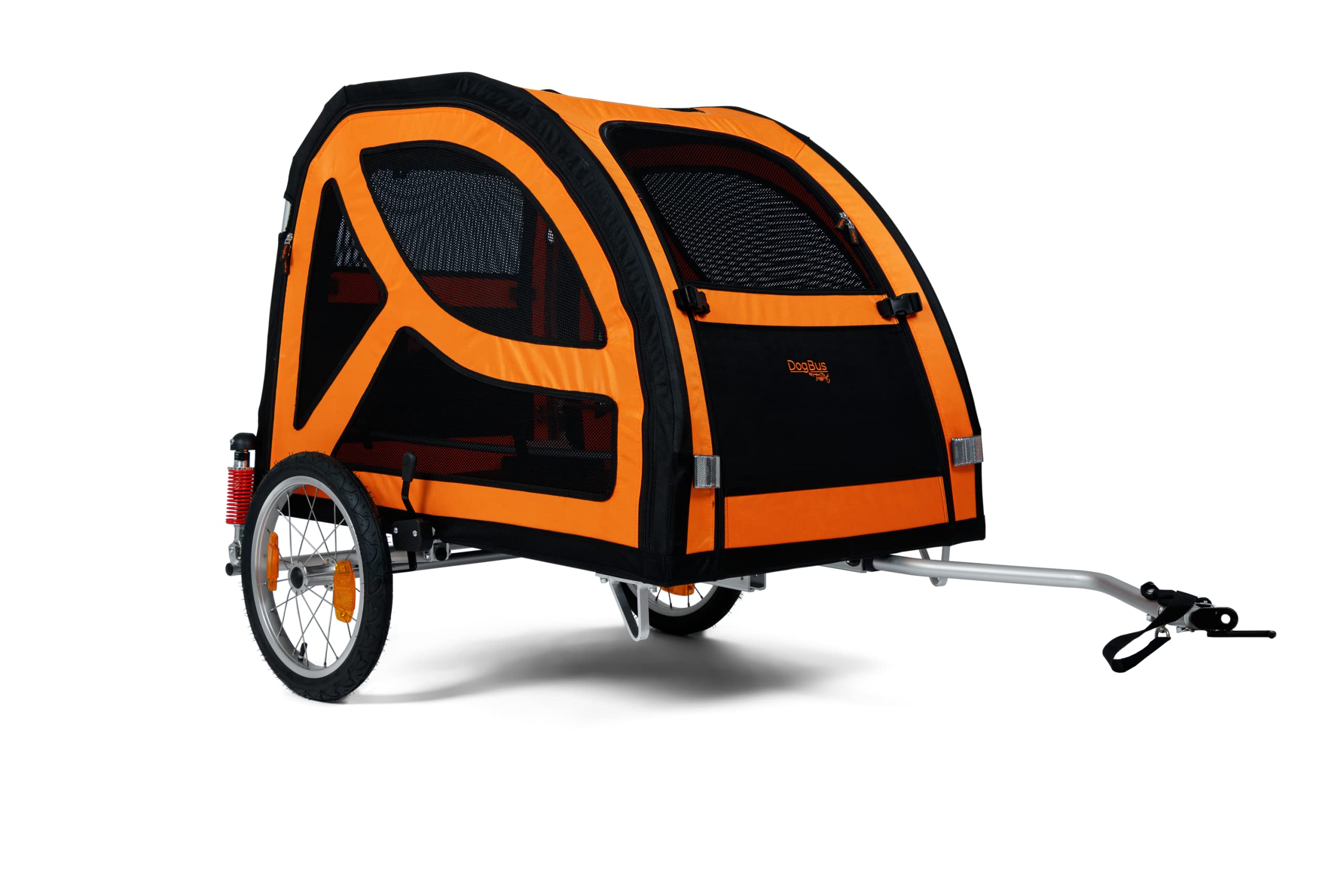 TrendPet DogBus L - Gefederter Aluminium Fahrradanhänger für Hunde, Hundanhänger für große Hunde