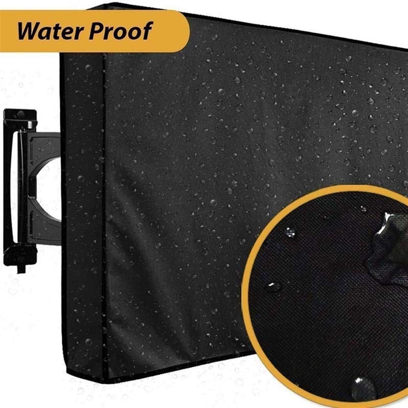 Copertura per TV da esterno, scatola impermeabile esterna per TV da 22 a 55 pollici, panno in microfibra antipolvere per proteggere lo schermo resistente alle intemperie copertura universale per TV
