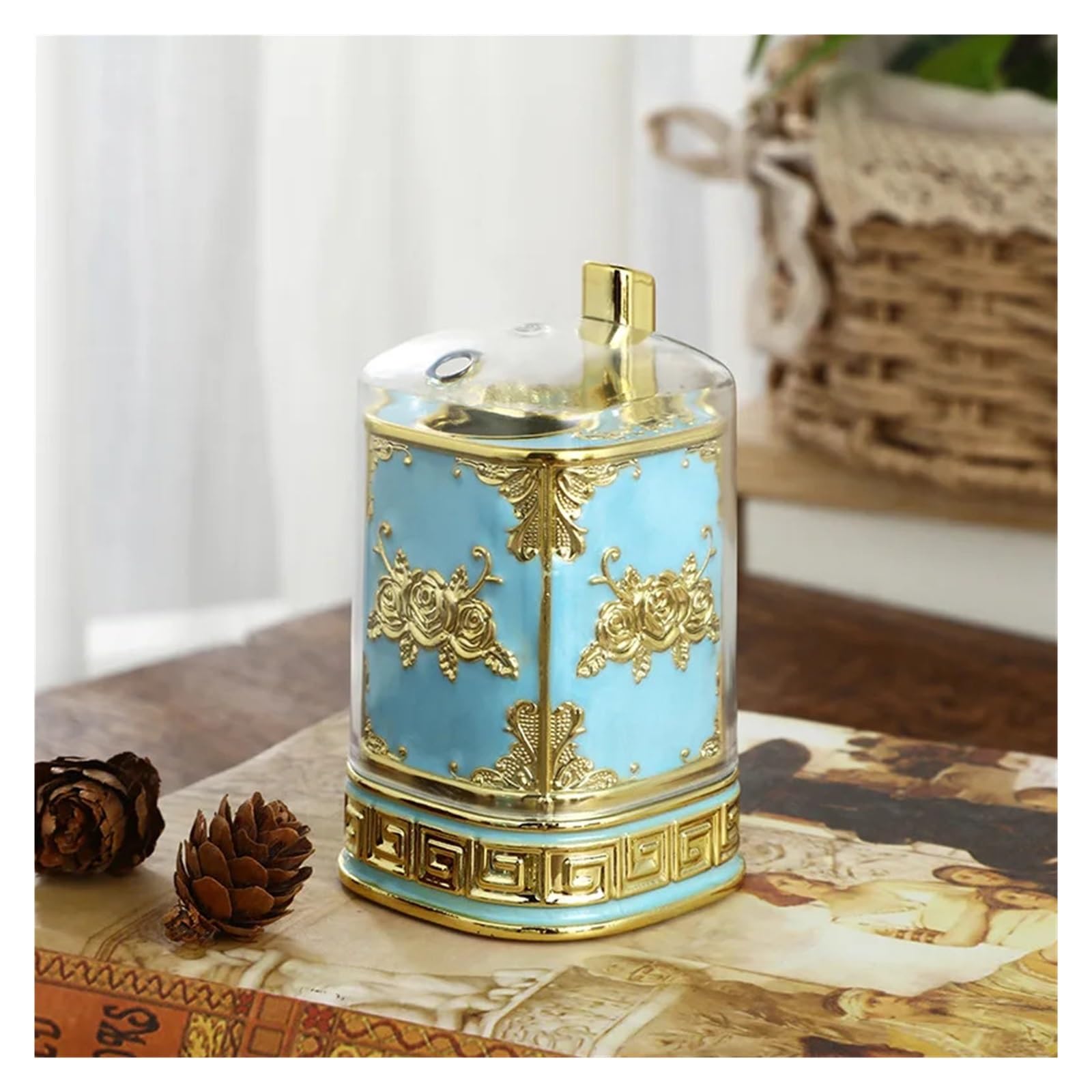 SHBHWS Creative Retro Press Type Toothpick Holder, Fashionable Box, Restaurant, Hotel, Household for Kitchen Restaurant(Color1)