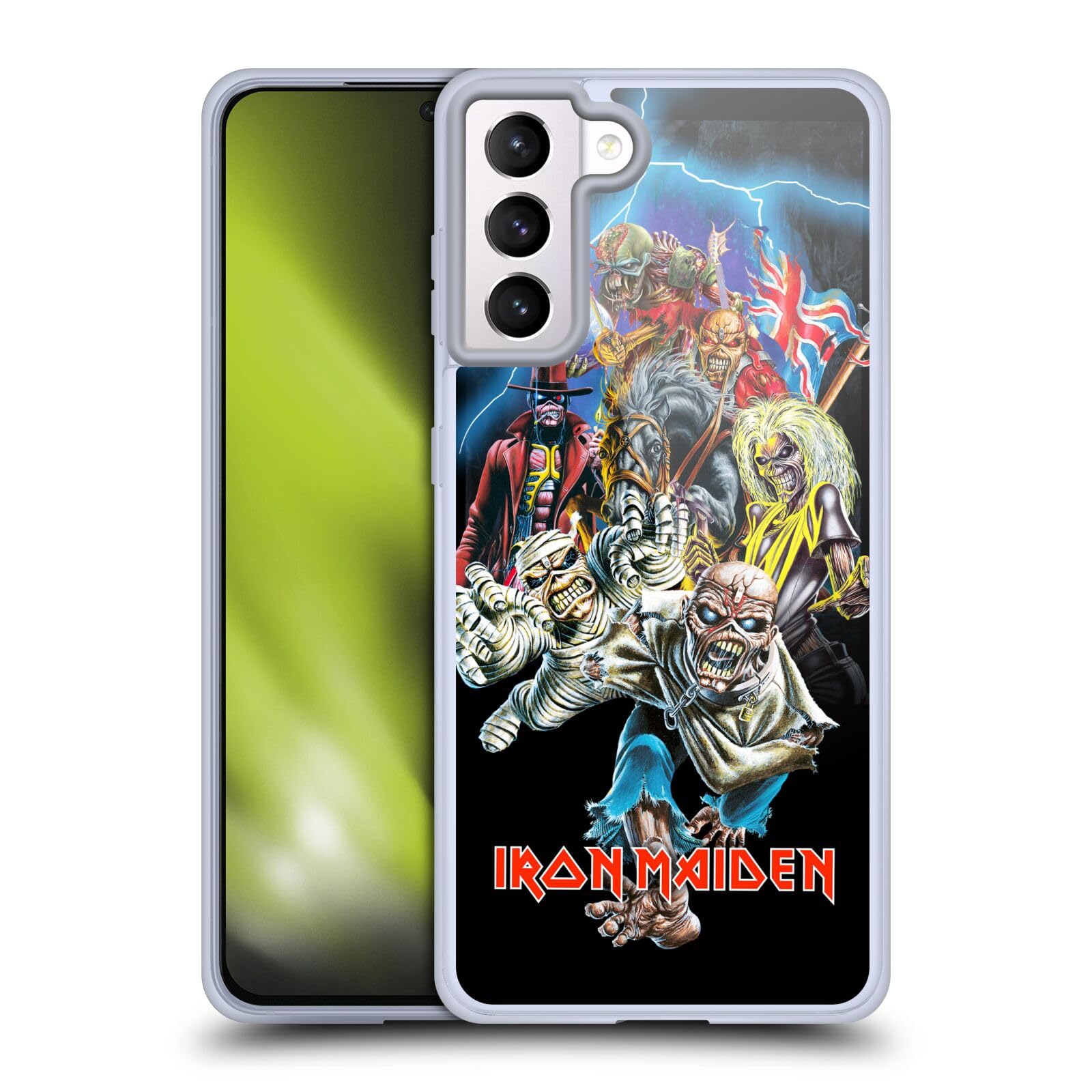 Head Case Designs Licenza Ufficiale Iron Maiden Best of Beast Arte Custodia in Gel [Protezione di Grado Militare] Compatibile con Samsung Galaxy S21+ 5G E Compatibile con MagSafe