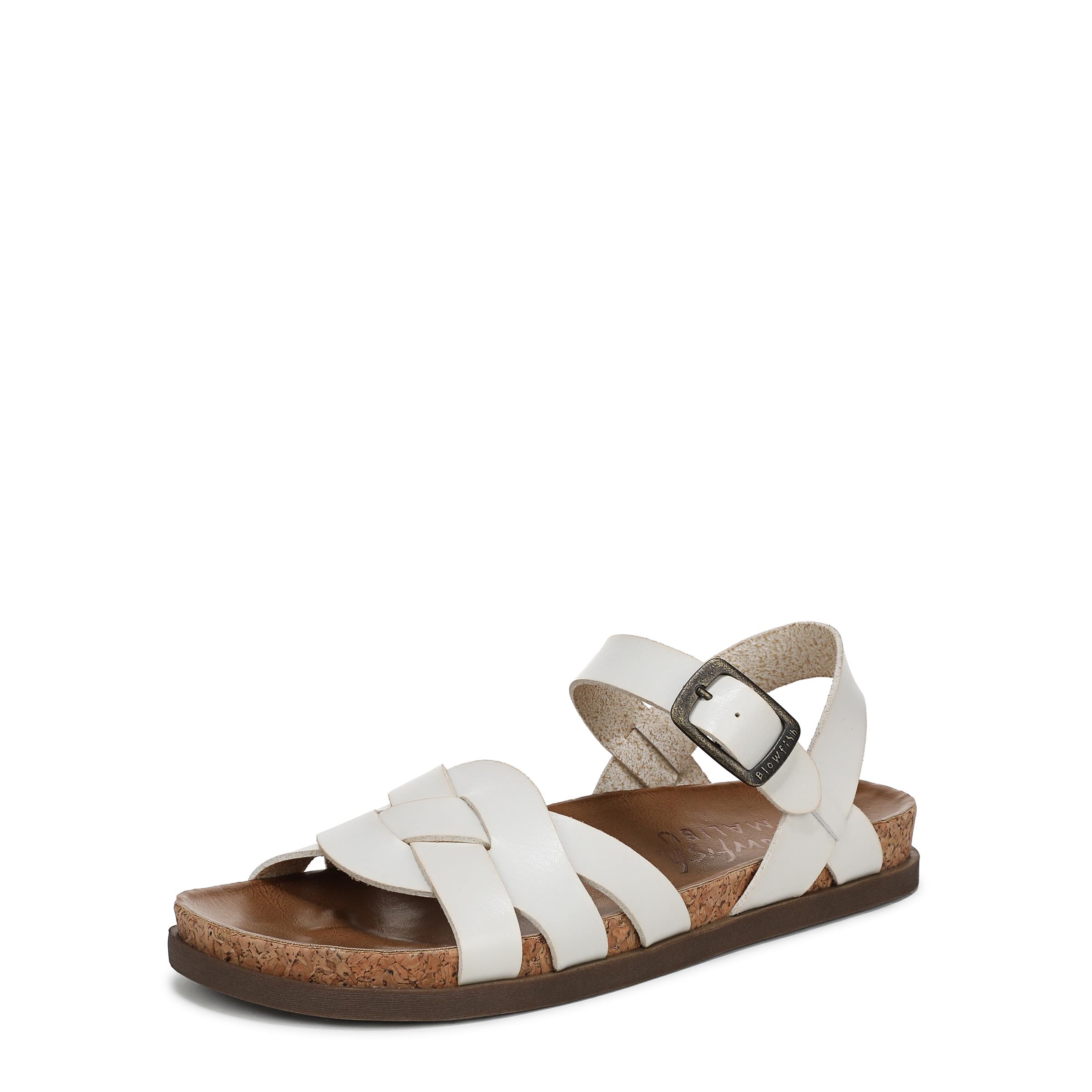 Blowfish Women's Leni Flat Sandals, Beige, Medium Fit, UK 7