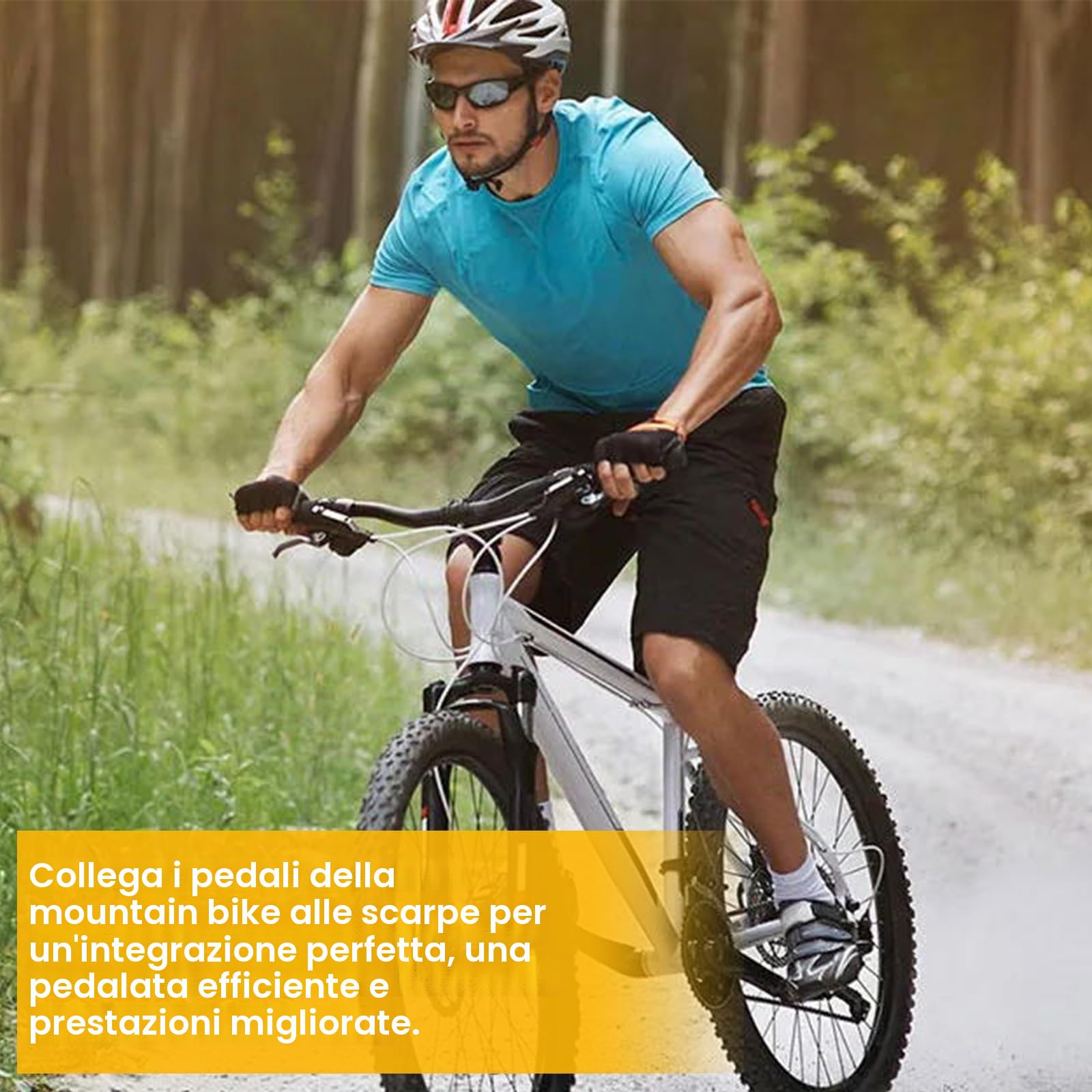 4 Set Di Tacchette Per Pedali, Tacchette SPD, Universali Tacchetti Per Bici, Acciaio Tacchetti Per Mountain Bike, Attacchi Scarpe Bici Da Corsa, Autobloccanti Scarpe