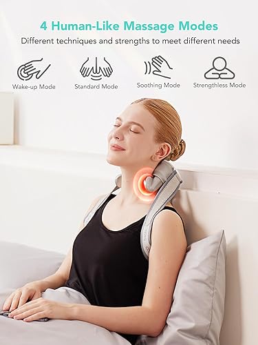 Miniatura 8 de SKG Masajeador de cuello para aliviar el dolor de tejido profundo, masajeador de cuello y hombros con dispositivo de alivio del dolor de cuello