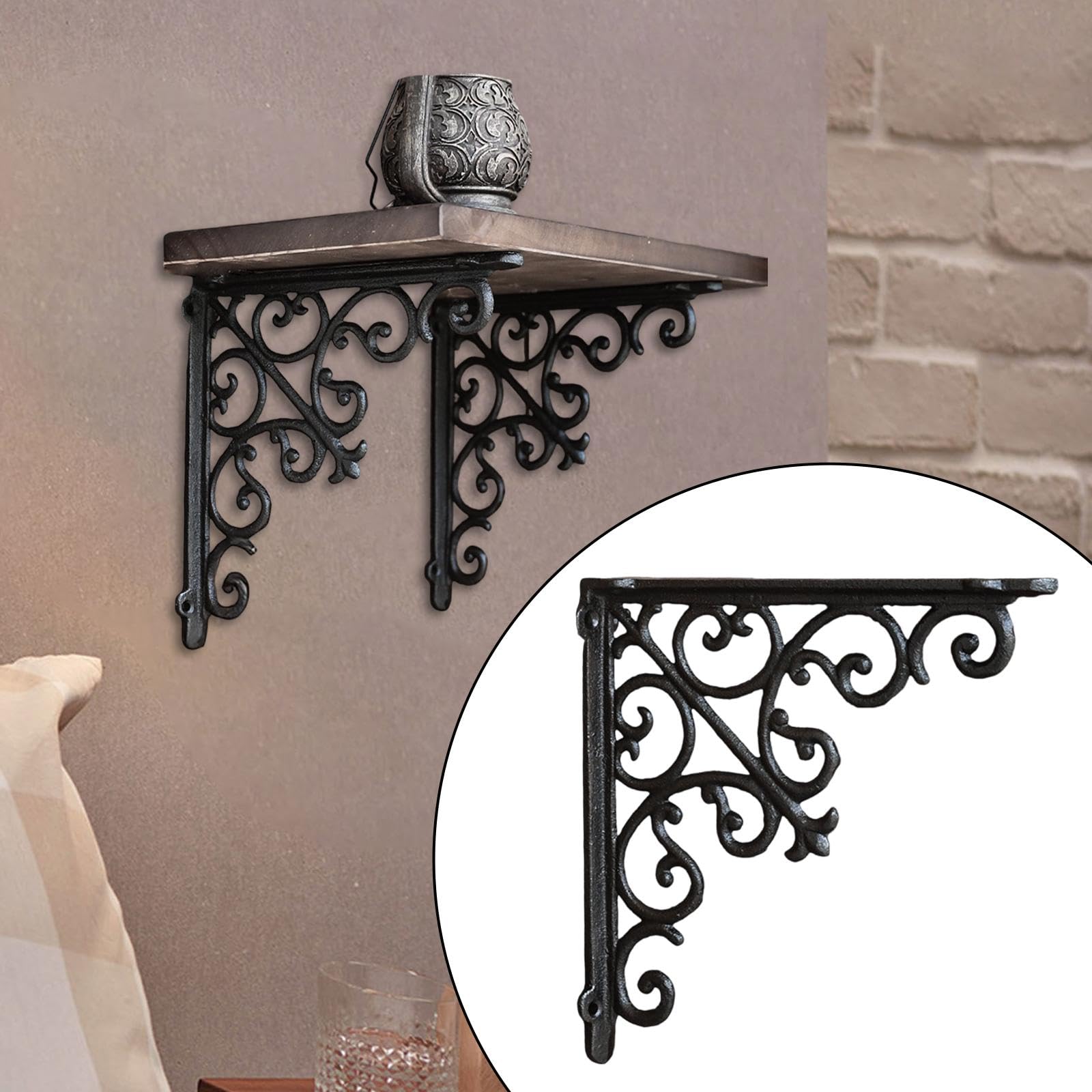 Soporte Decorativo para Estantes, Soporte para Estantes, Soporte para Estantes, L