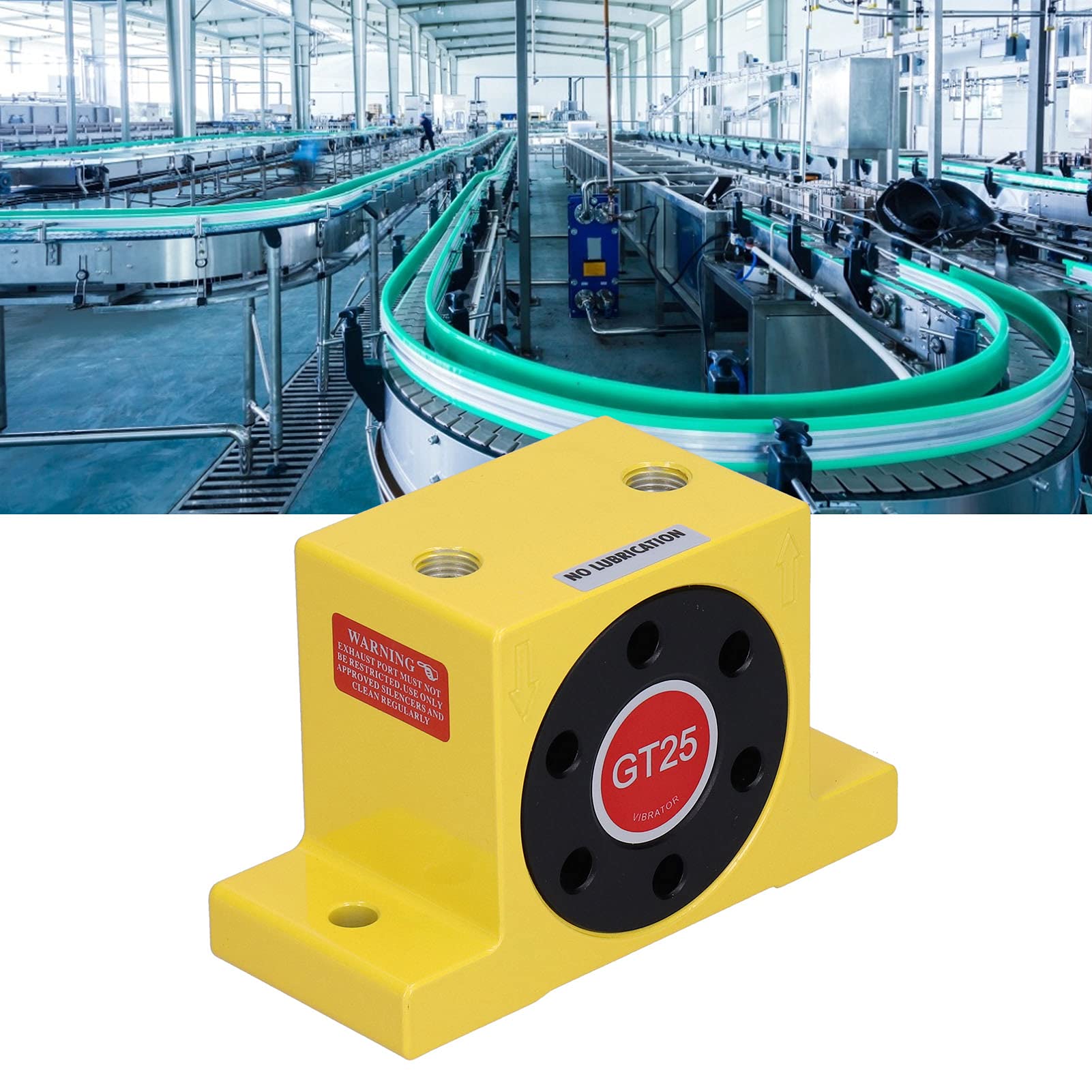 Cosiki Shopping Pazzo Vibratore Pneumatico a turbina, vibratore Pneumatico Artigianale Durevole per Ingegnere per la casa