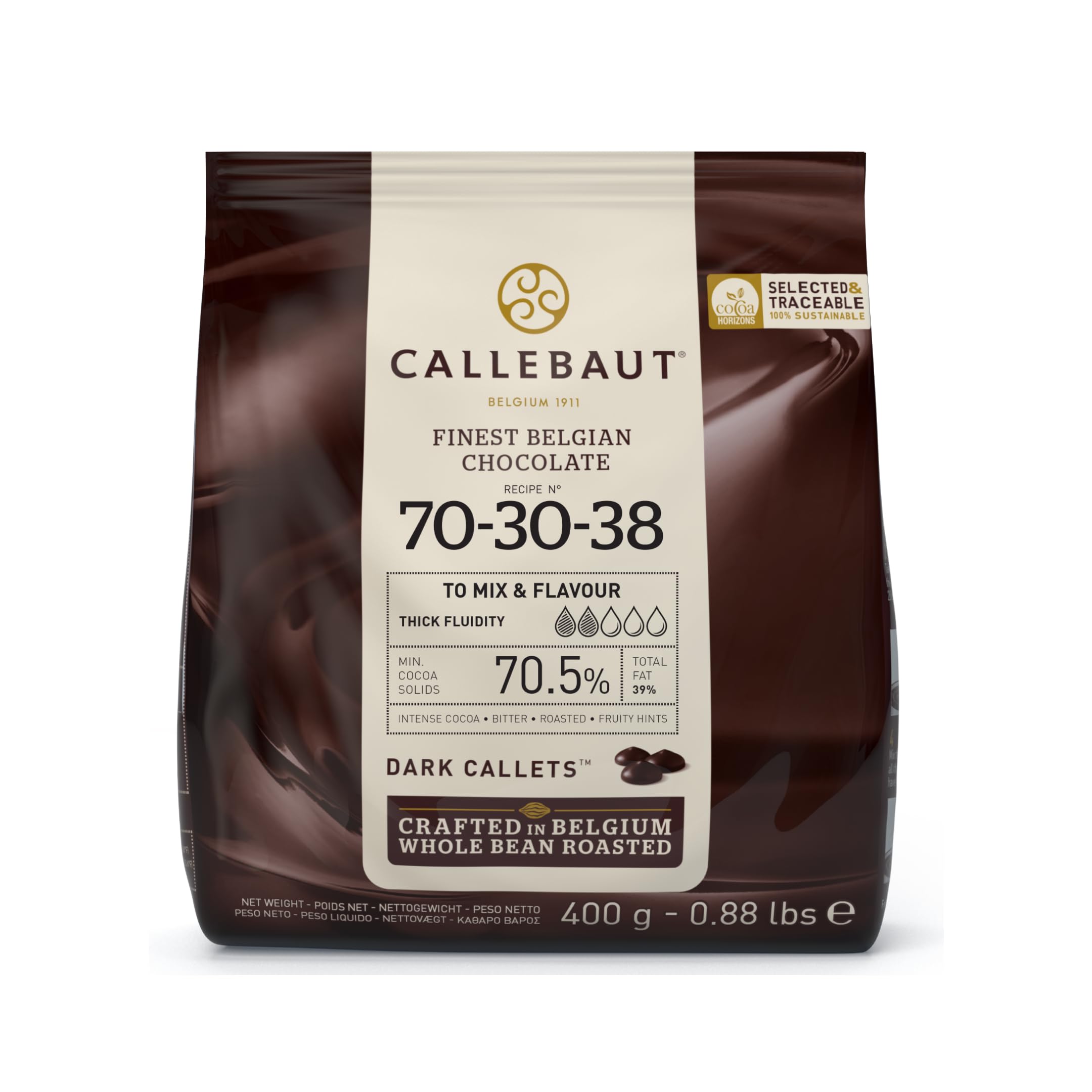 CallebautDark Chocolate Drops 70% 400g Bag