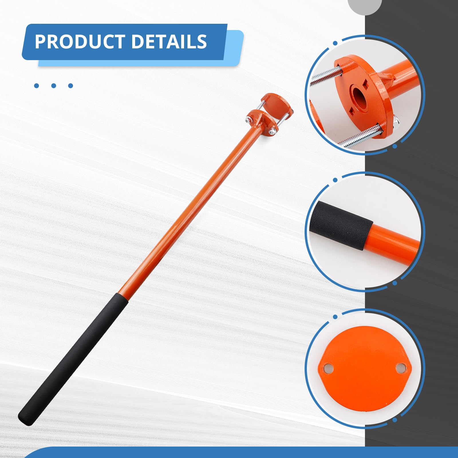 Kit de mango de asistencia de montaje para cortacéspedes compatible con cortacéspedes Bad Boy naranja, reemplaza OE para 088-3500-00