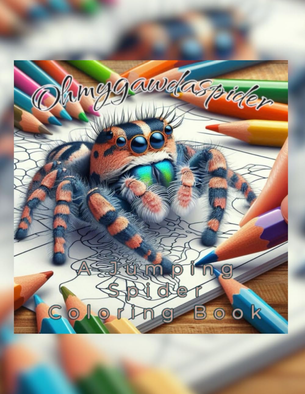 Ohmygawdaspider: A Jumping Spider Coloring Book