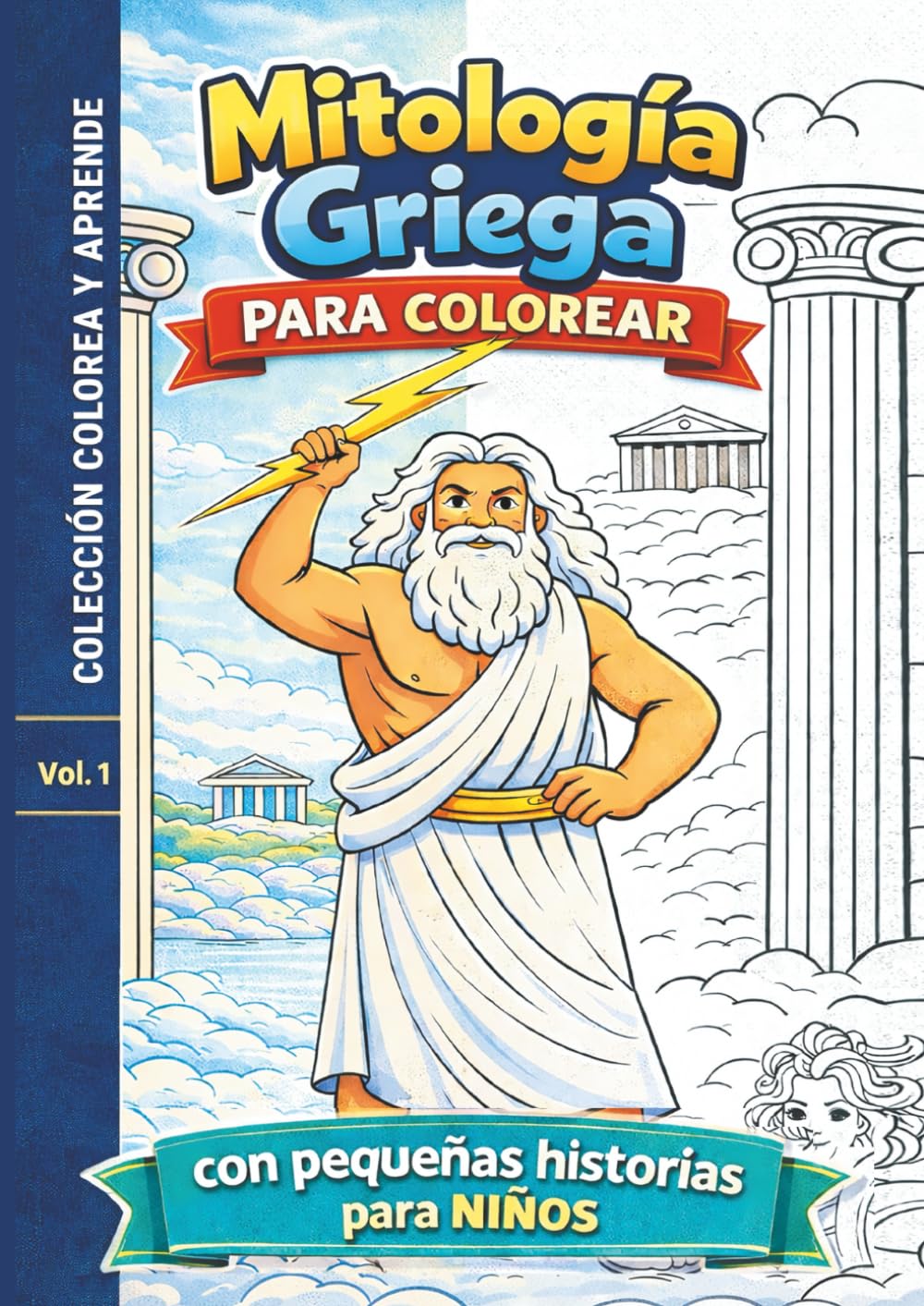 Mitología Griega para Colorear: Libro educativo para niños