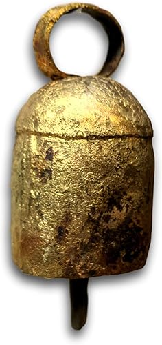 Una docena de campanas de lata redondeadas de 2.25 pulgadas de alto con campanilla de metal