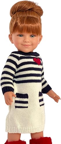 Miniatura 2 de Acogedor vestido de punto para el día de San Valentín para muñecas de 18 pulgadas y muñecas Kennedy y Friends, ropa de muñeca de 18 pulgadas