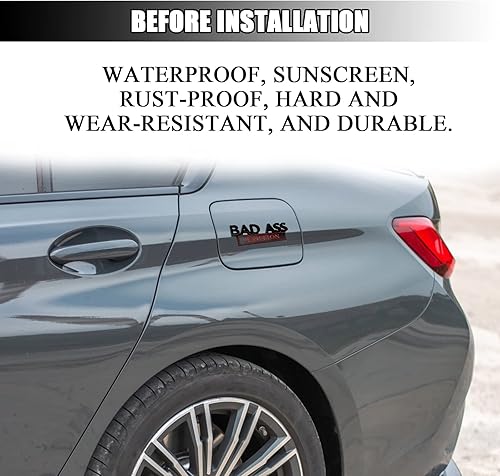 Miniatura 5 de Emblema de edición Bad Ass para automóvil, parachoques de automóvil, parachoques y puerta de maletero, calcomanía 3D, accesorios de repuesto para