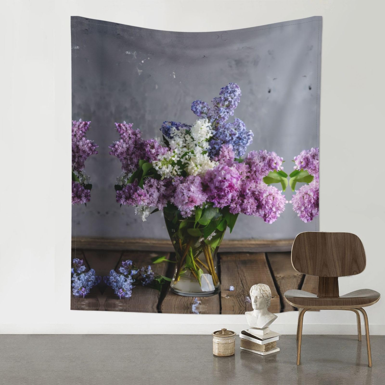 YYHWHJDE Flowers Prints 60x51in Wall Tapestry – Dreamy Bohemian Throw Blanket for Bedroom, Dorm Room & Aesthetic Living Space Decor