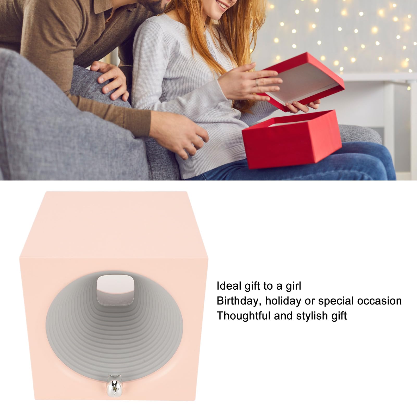 Cassa Bluetooth con Luce Notturna, Lampada da Comodino 2-in-1 con | Lampada con altoparlante Bluetooth con luce soffusa, per camera da letto, cameretta dei bambini, regali per ragazze