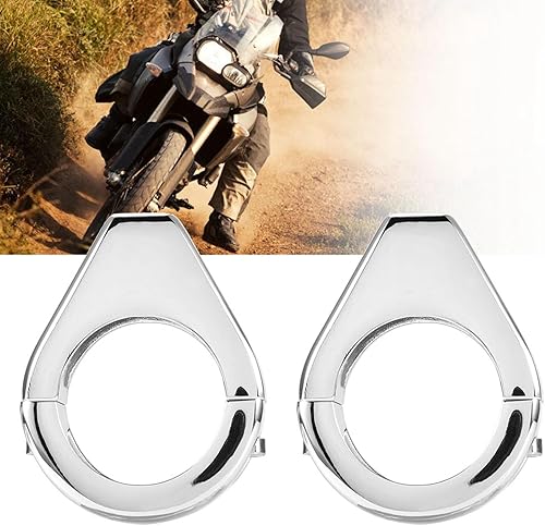 Miniatura 4 de KIMISS Kit de abrazaderas de horquilla de reubicación de señal de giro, aleación de aluminio, soporte de montaje de luz de señal de giro modificada