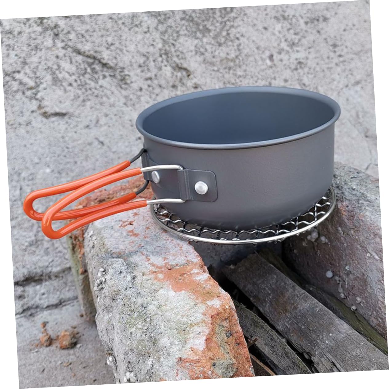 balacoo Stainless Steel Camping Grill Rack Portable Barbecue Grate for Outdoor Cooking Heat Resistant Mesh Grid for Steak Fish and Vegetables BBQ Picnic Accessory