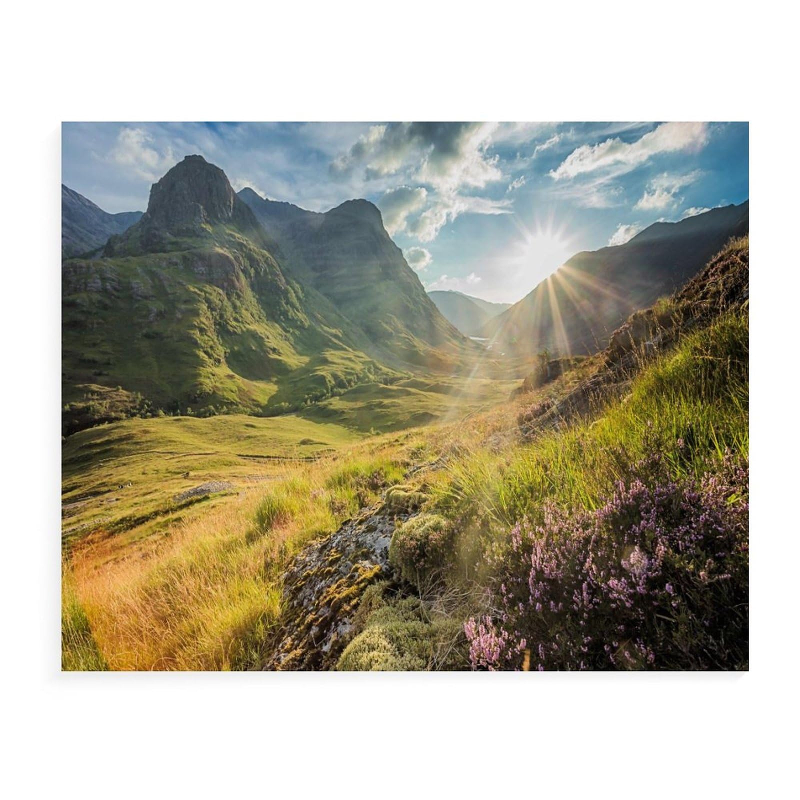 adults kids puzzles jigsaw 1000 pieces jigsaw,Valley view below the mountains of Glencoe,education toys game family decoration(50x70cm)-5 — image 1