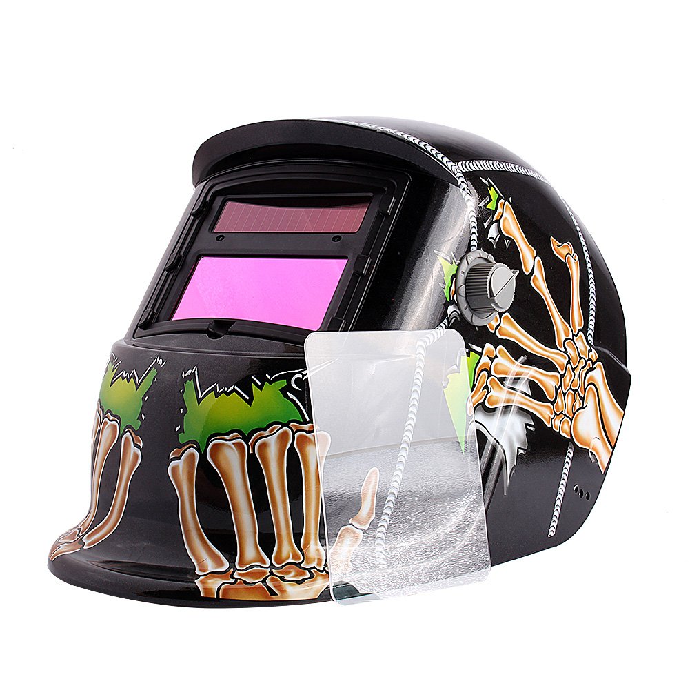 Casco de Soldadura, oscurecimiento automático, máscara de soldar, Funciona con energía Solar, Equipo Protector para Soldadura
