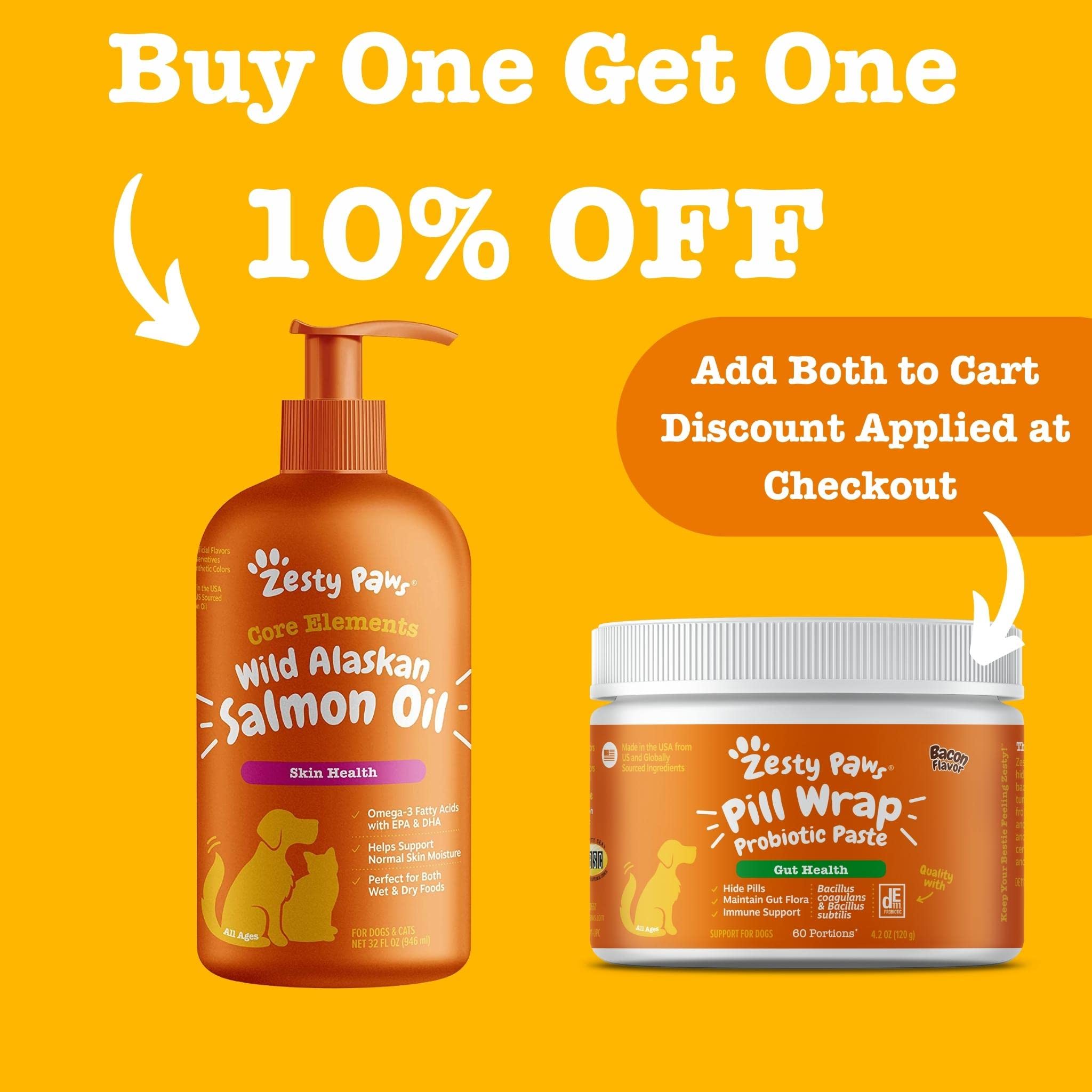 Pure Wild Alaskan Salmon Oil for Dogs & Cats Omega 3 Skin & Coat