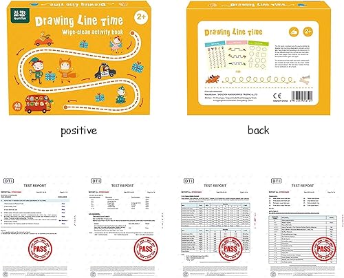 Miniatura 5 de Actividades de aprendizaje preescolar para niños de 2 años, actividades de aprendizaje para niños pequeños con 4 marcadores de borrado en seco,