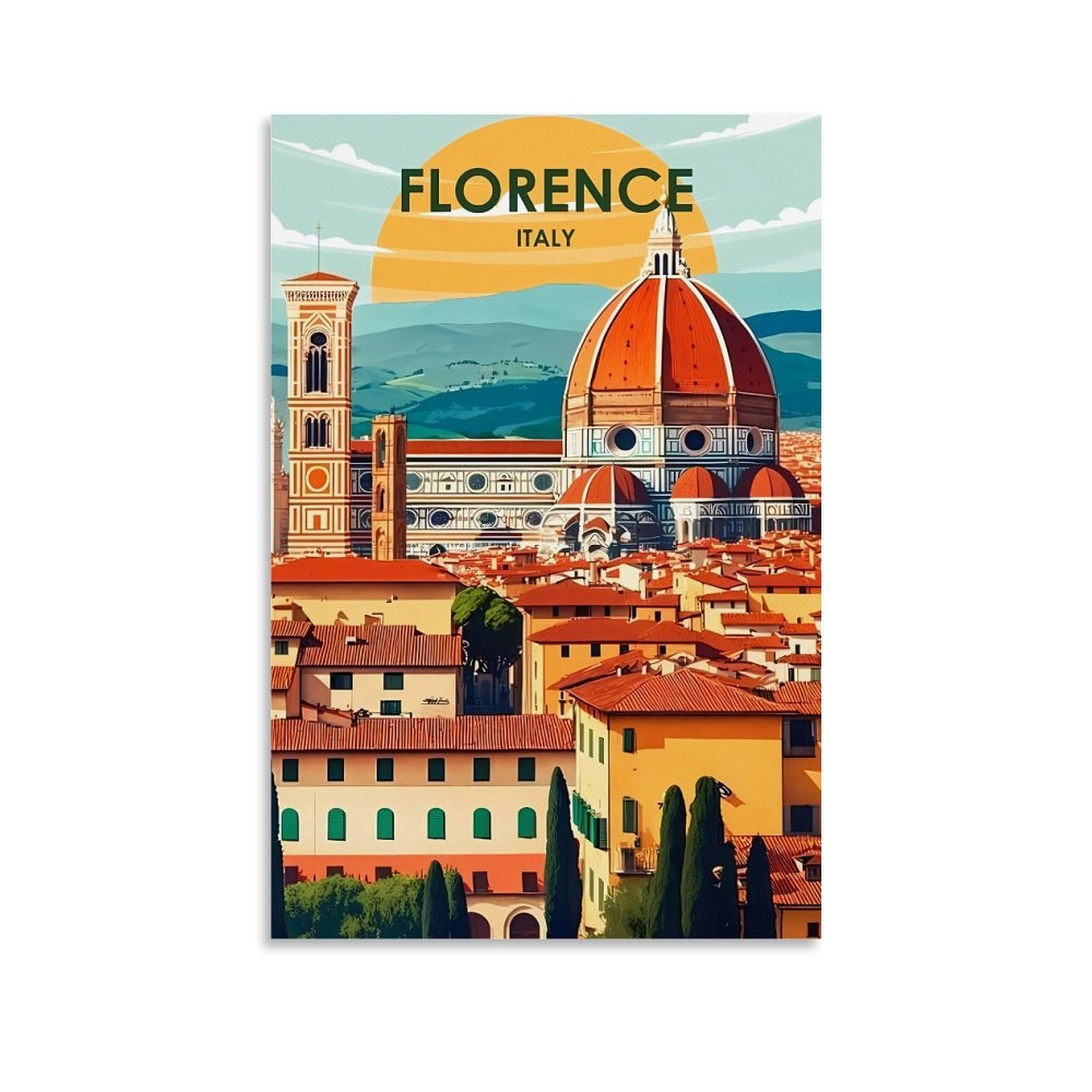 EZMLFA 5D Diamond Painting Kits for Adults,Florence Italy,Diamond Painting,Landscape Gem Art Kits Adult and Crafts Home Decor 40x50cm
