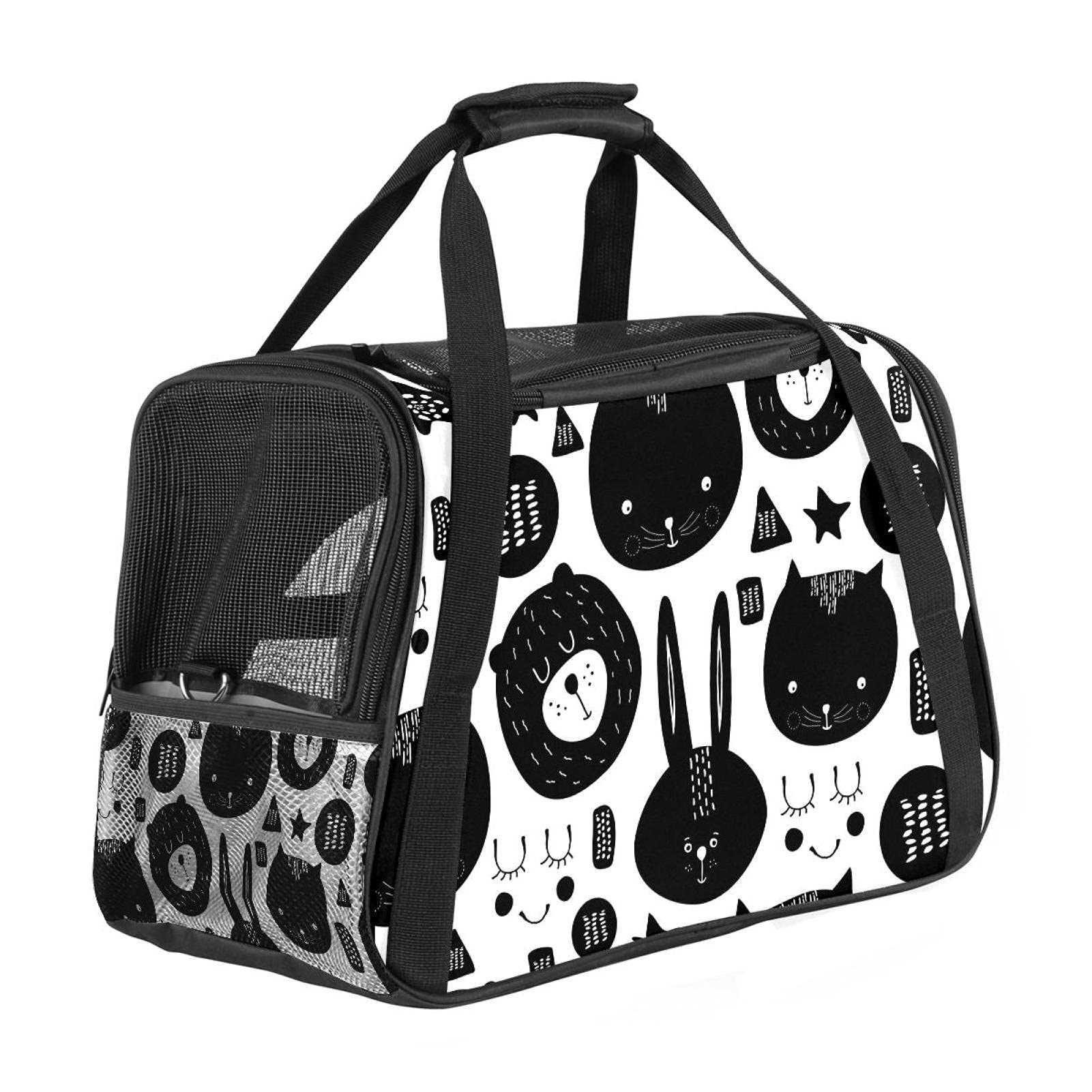 Sac de transport portable chat chien imprimé ours le cadeau parfait pour animaux