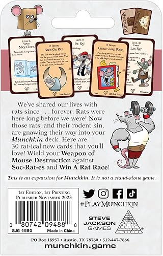 Miniatura 3 de Steve Jackson Games Expansión del juego de cartas Munchkin Rats