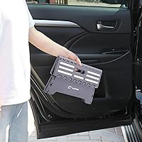 Vista 8 de Fanwer 5 inch Portable Folding Step Stool - Safe & Stable, Foldable Stepping Stool for Car, Bathroom, Bedroom, Step Stools for Elderly & Adults