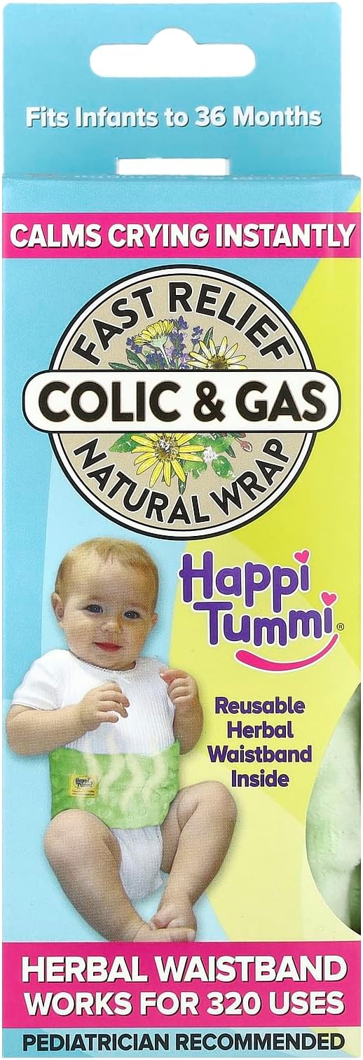 Colic and Gas Relief for Babies and Infants- Heated Belly Wrap for Newborns - Aromatherapy Wrap for Upset Tummy and Constipation