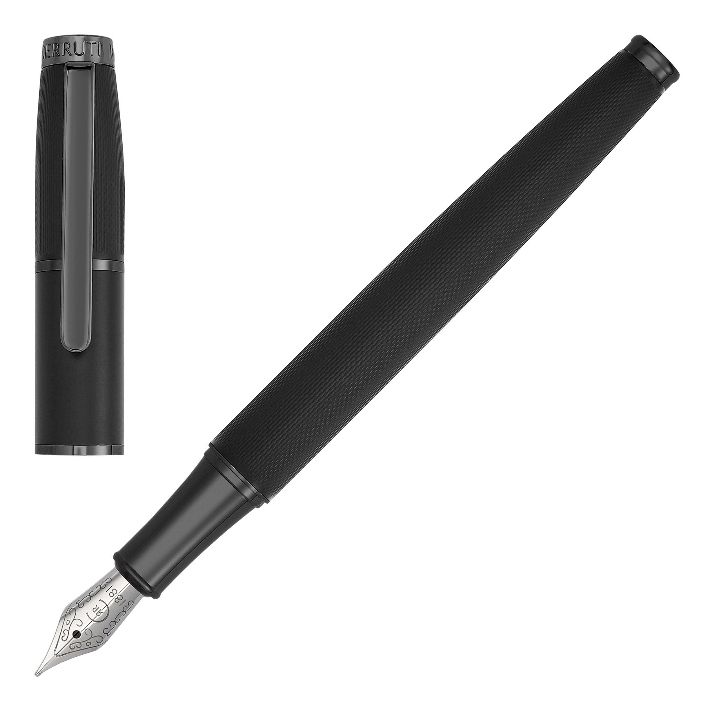 Amazon | Cerruti 1881 ブリック 万年筆 ブラック | 万年筆 | 文房具
