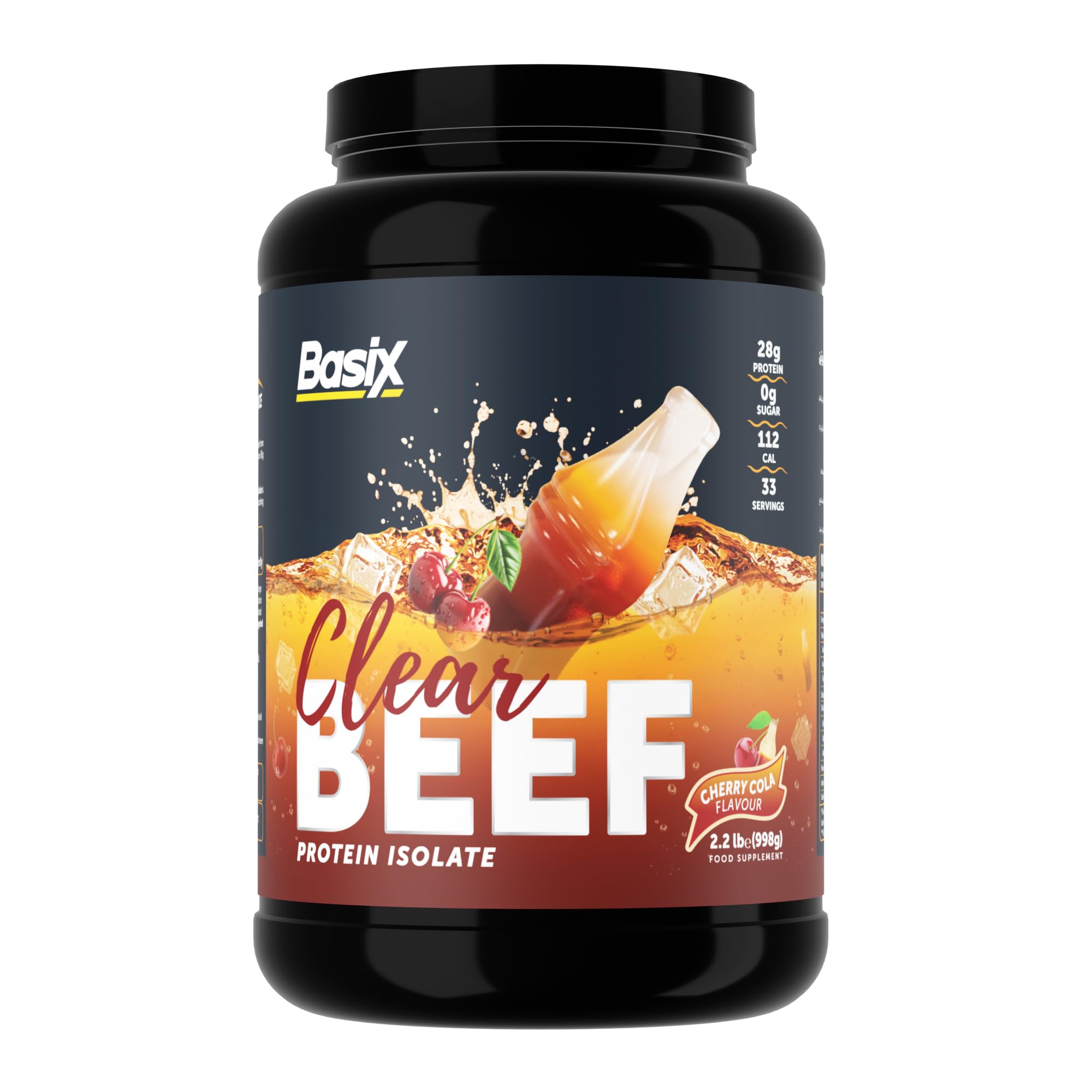 BASIX CLEAR BEEF PROTEIN ISOLATE CHERRY COLA 2.2LB