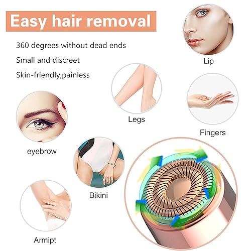 Miniatura 3 de Cabezales de repuesto para acabado táctil, dispositivo removedor de vello facial impecable para mujeres, cuchillas de repuesto para cabezales de