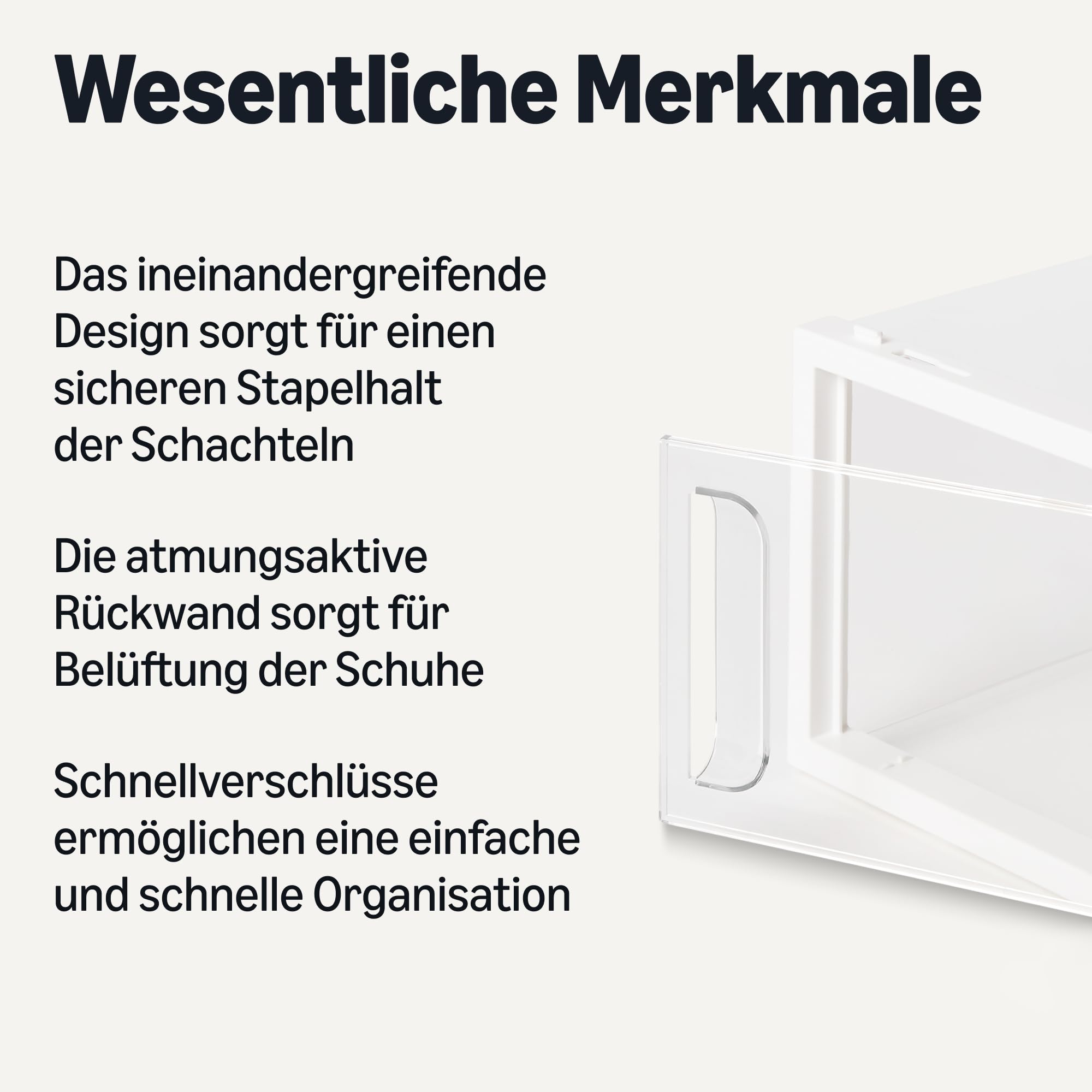 Amazon Basics Schuhaufbewahrungsbox, stapelbar und faltbar, 12 Stück, klein, Transparent