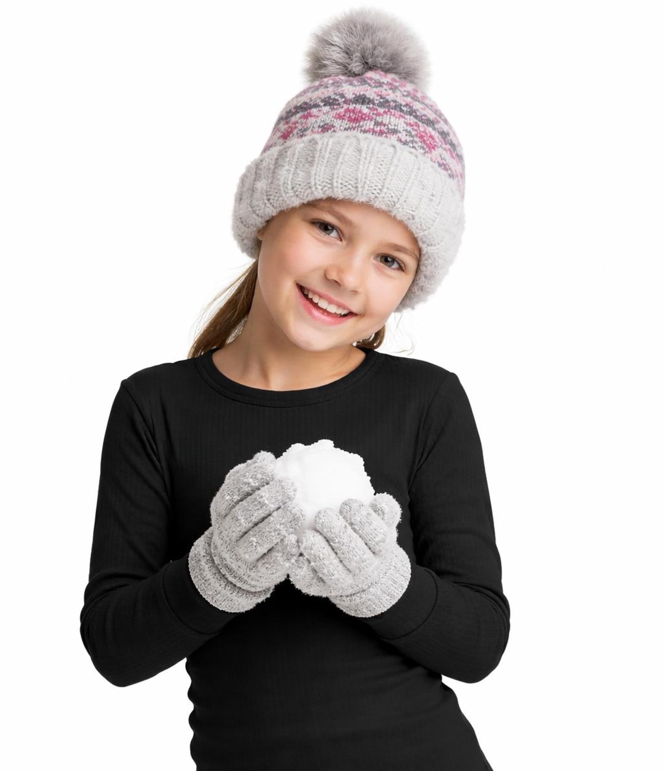 Cocain underwear Lot de 2 sous-vêtements thermiques longs pour enfant - Intérieur gratté et chaud - 122/128-158/164 cm