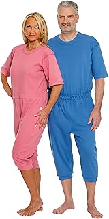Suprima 4-710 - Mono de cuidado de manga corta (talla XL), color azul claro