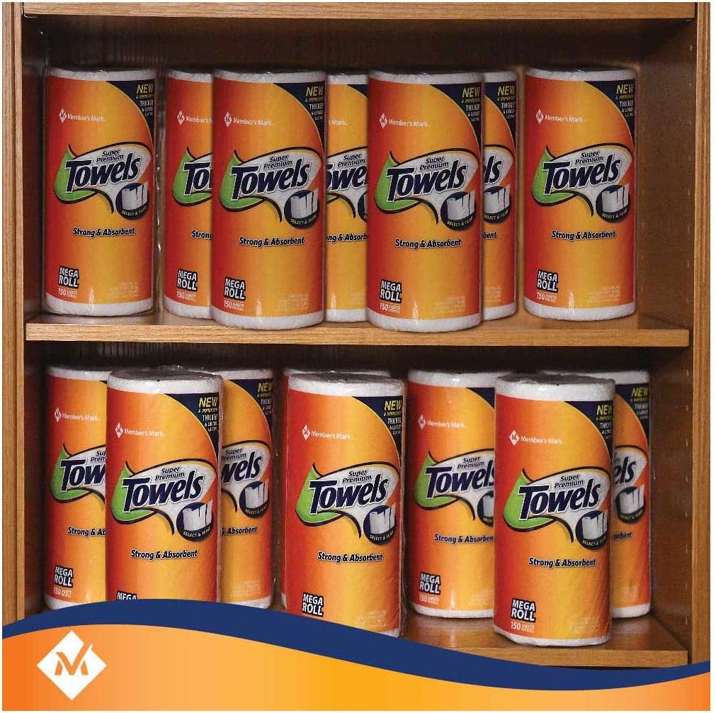 Member's Mark Super Premium Paper Towels, 15 Rolls, 150 Sheets per roll