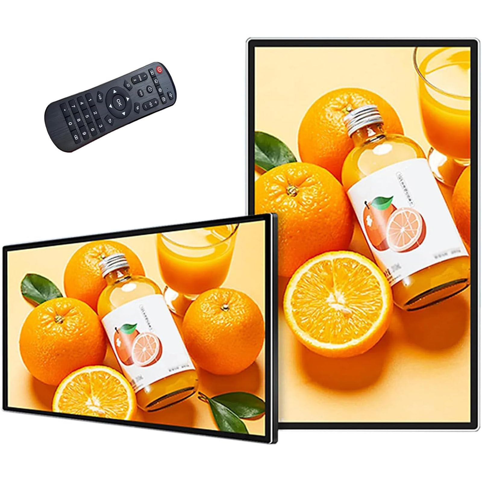 Cyfrowy wyświetlacz ścienny, ekran wielodotykowy Smart Split, wyświetlacz reklamowy, wyłącznik czasowy, HD-MI/USB/WiFi/dla systemu Windows, orientacja pozioma/pionowa 23.6inch