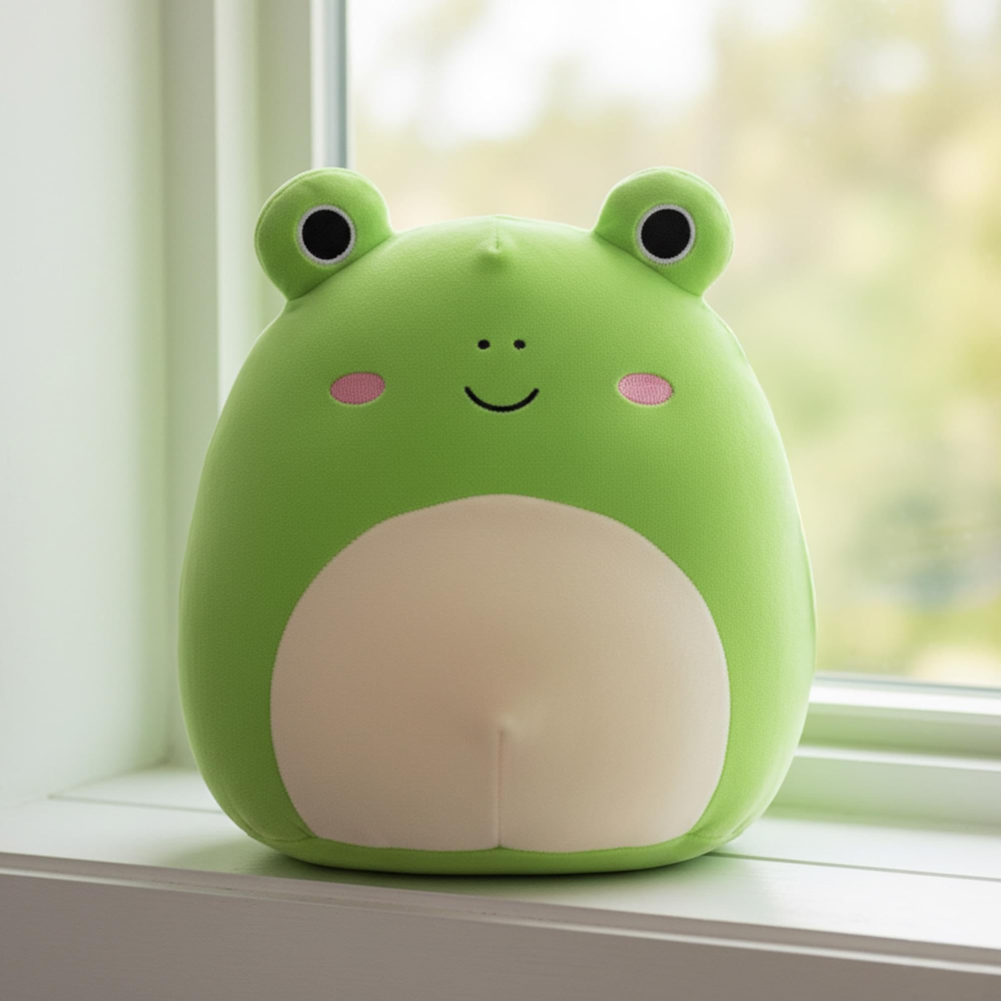 Squishmallow Kellytoy oficial de peluche para mascotas, escuadr n, perros, gatos, conejitos, ranas, esponjoso, suave, animales de peluche (Wendy Frog, 8 pulgadas)