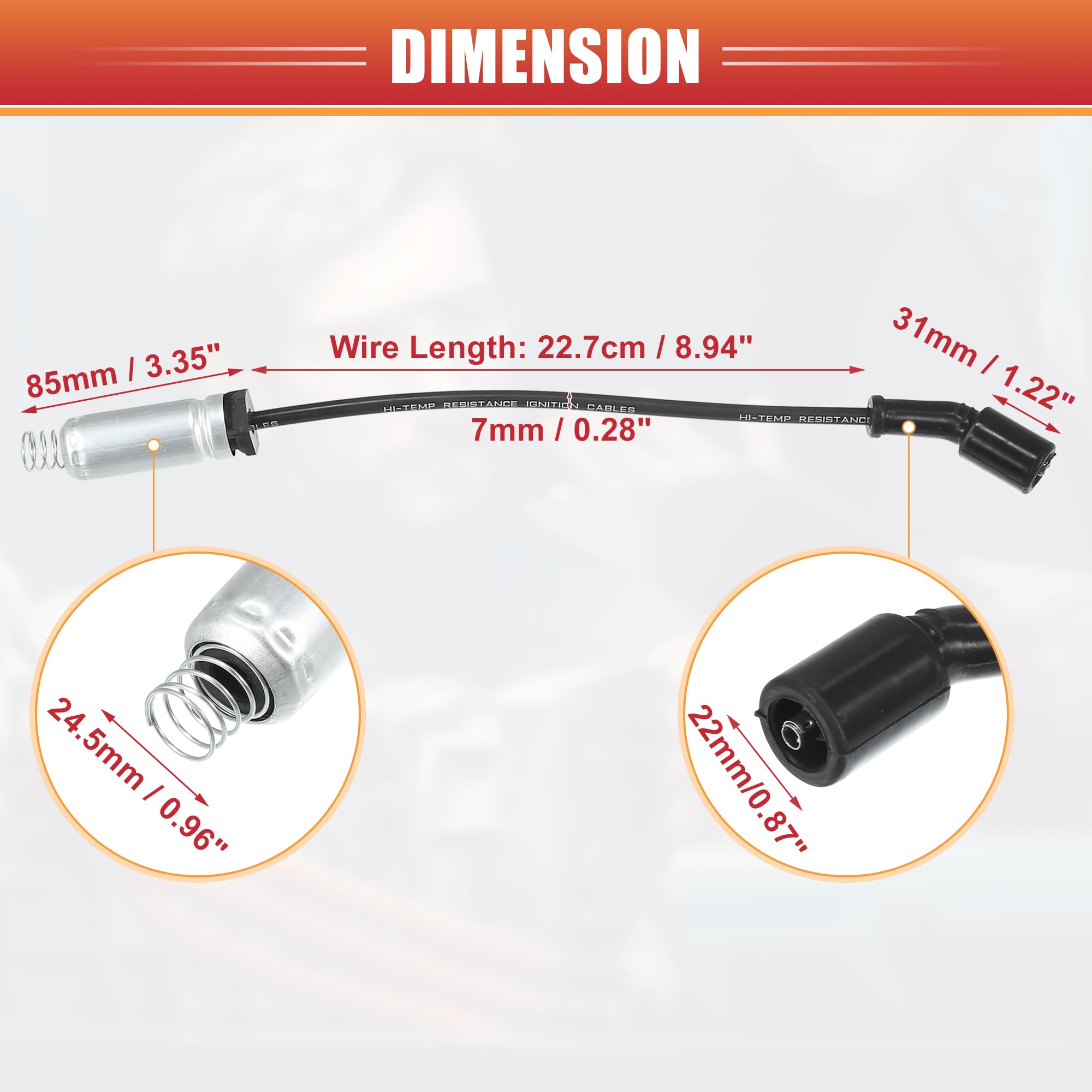 Cavi Bobina Candele Per Chevrolet Silverado 14-19 Confezione 8 | Per Cadillac Escalade 15-23. Oe: 19431551. Colore: Nero. Materiale: Silicone, Nichel, Acciaio Inossidabile. Diametro: 7mm.